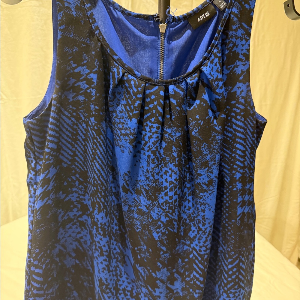Apt. 9 Women's Vibrant Blue and Black Blouse